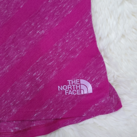 The North Face Breezeback Women's Medium Purple Scoop Neck Striped Tank Top - Picture 2 of 8